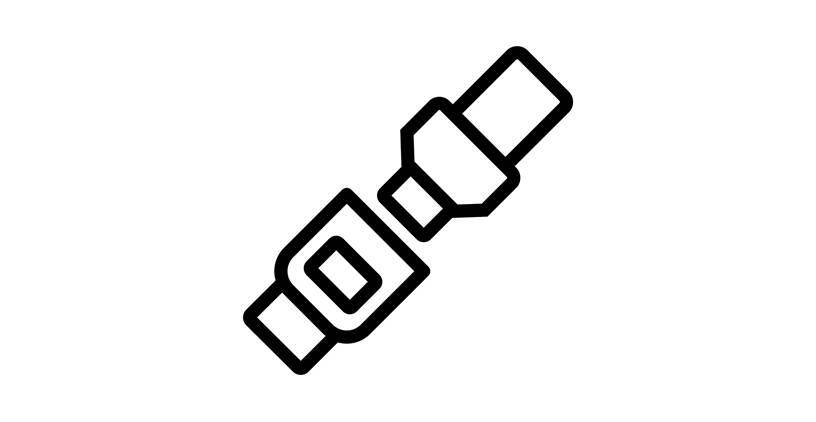 Icon illustrating seat belt