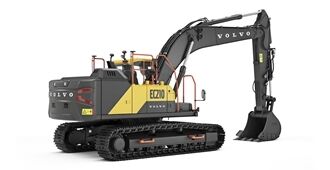 volvo crawler excavators  stage v
