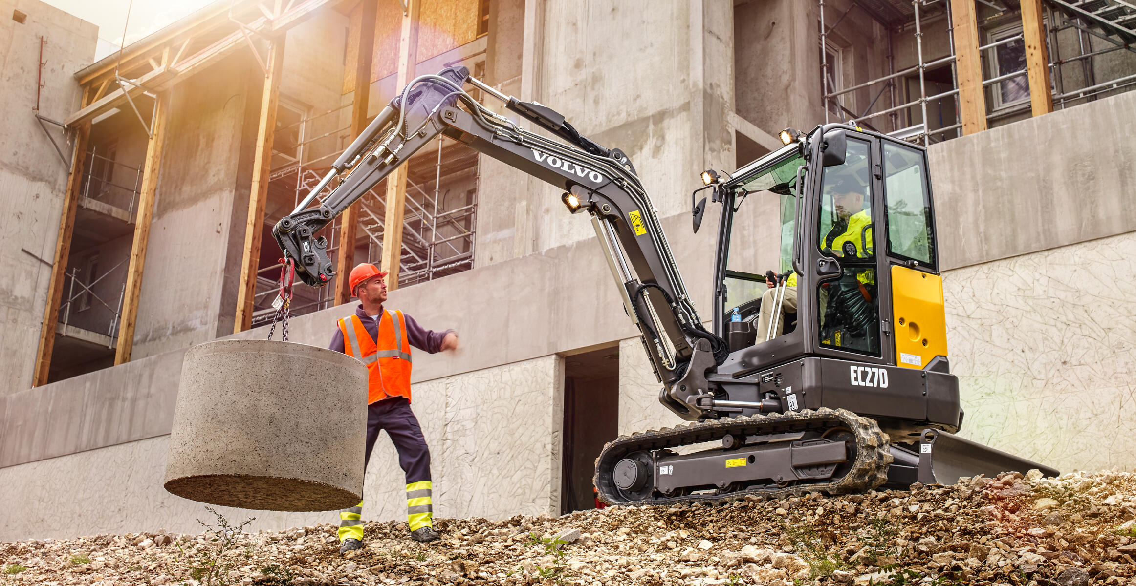 Volvo EC27D 2024 Mit Tiltroator Vermietung