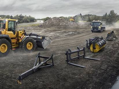 volvo attachment large wheel loader