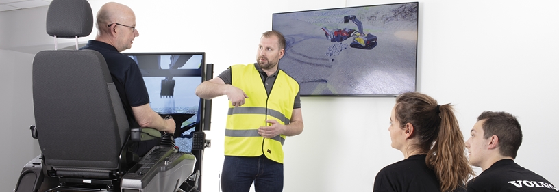 Volvo simulator operator training