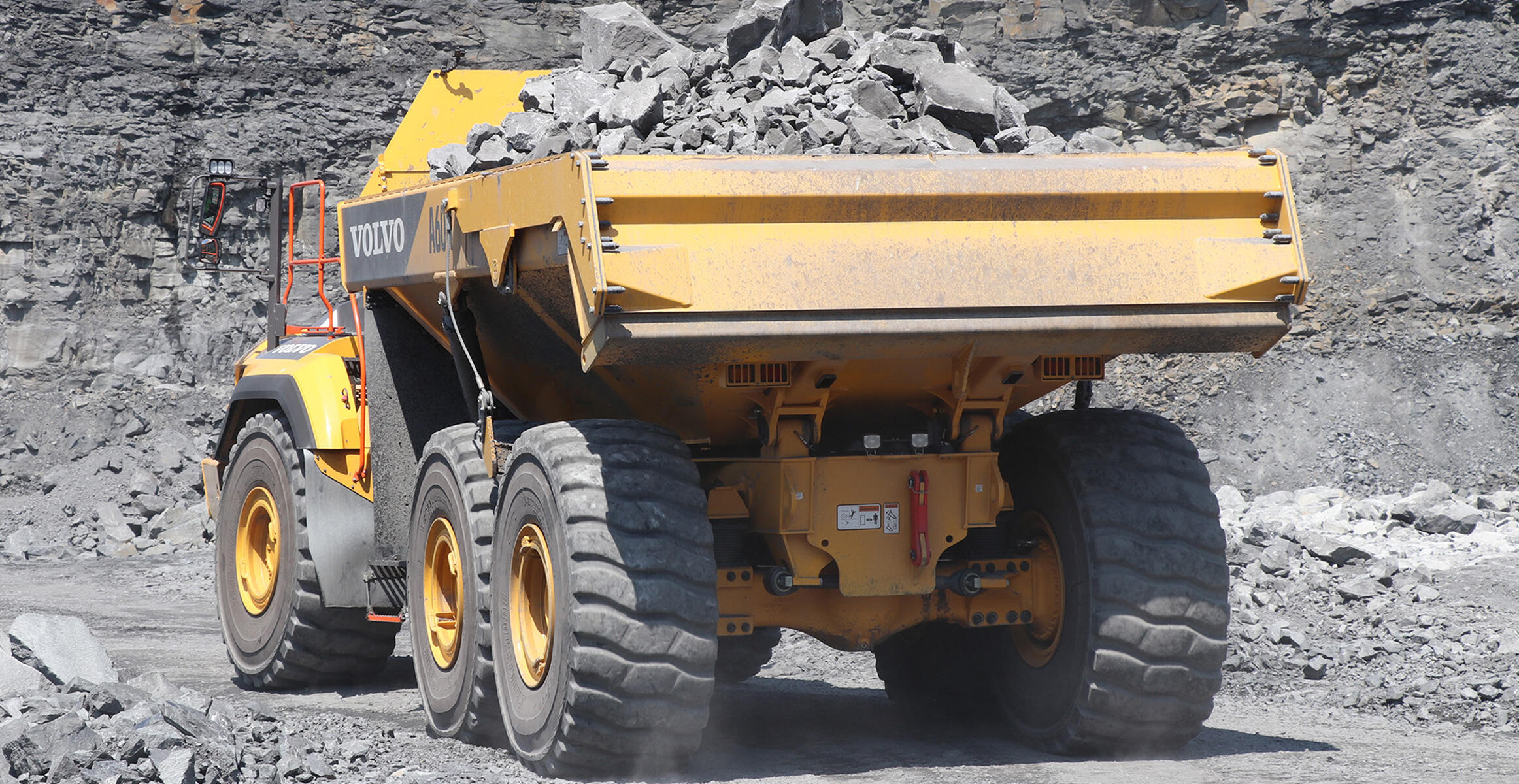 Volvo A60H at Wilkes Barre Materials in Pennsylvania